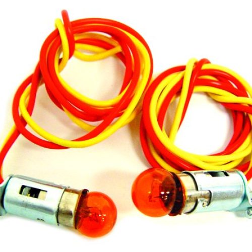 HEADLAMP TURN SIGNAL KIT  -PR 12V AMBER BULBS,1937-40 FORDS