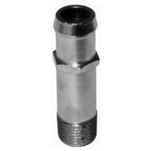 3/4 CHROME WATER PUMP FITTING *STEEL* 1/2″ NPT TO 3/4″ BARB
