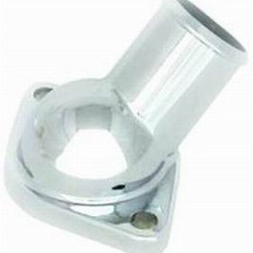 CHROME STEEL WATER NECK CHEV  O-RING THERMO STAT HOUSING