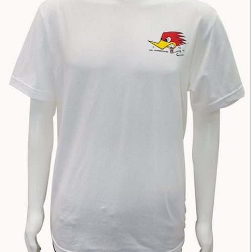 CLAY SMITH MR HORSEPOWER      WHITE T SHIRT LARGE