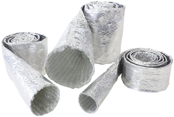ALUMINISED SLEEVE 2-1/8-2-1/2"SILVER FINISH 1 meter / 3 ft