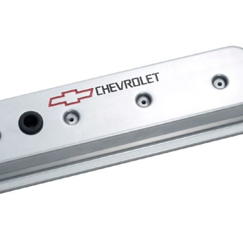 CAST VALVE COVERS, SBC TALL   87-ON CENTRE BOLT, POLISHED