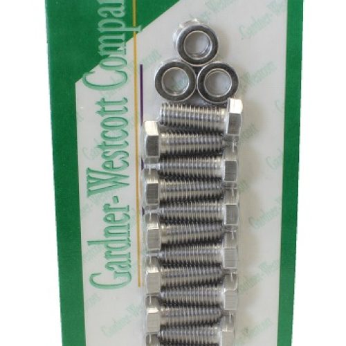 CHEV INTAKE MANIFOLD SBC BOLT KIT S/STEEL HEX