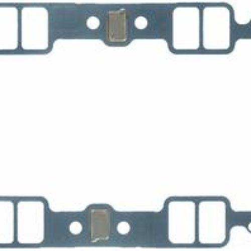 SB CHEV 350 INTAKE GASKETS    EMBOSSED STEEL 1.23 X 1.99