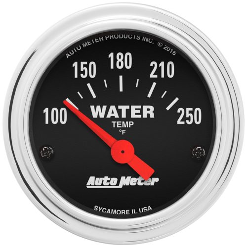TRAD CHROME 2-1/16″ WATER TEMP100-250°F, SHORT SWEEP ELECT.