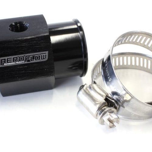 1-1/4″ 32mm WATER TEMP HOSE   ADAPTER w/ 1/8″ NPT GAUGE PORT