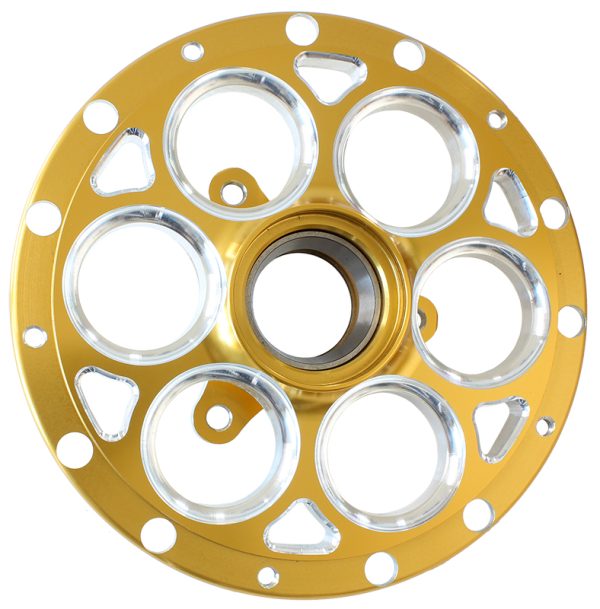 SPRINT MIDGET HUB LEFT GOLD   - STRAIGHT SHAFT