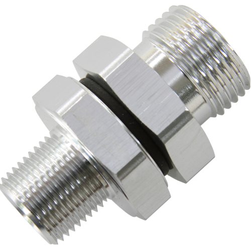 -10 ORB TO 3/8″ NPT COUPLER   SILVER -10 ORB TO 3/8″