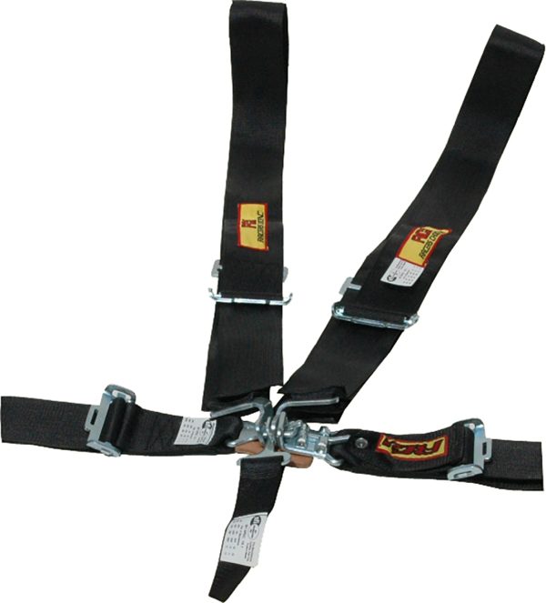 RCI HARNESS 3" COMPLETE SET   5 POINT, LATCH BLACK PULL DOWN