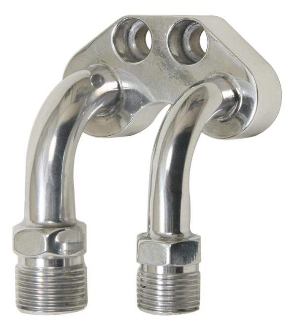 VINTAGEAIR COMP BLOCK FITTING POLISHED AIR COND