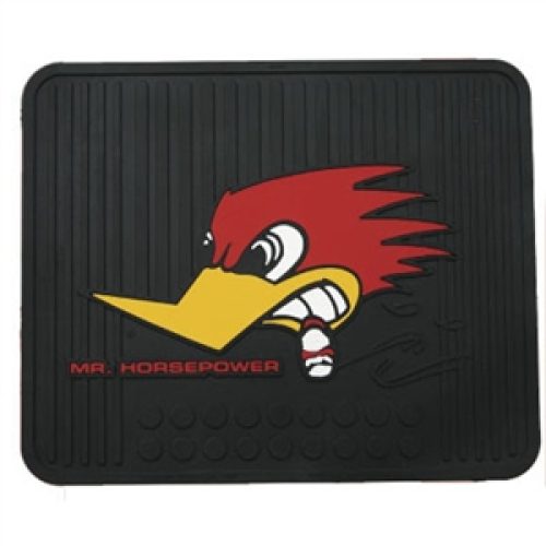 CLAYSMITH RUBBER MAT (EACH)   BLACK W/ WOODPECKER LOGO