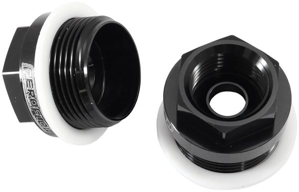 HOLLEY CARB INLET FITTING     BLACK MALE 7/8-20" TO 5/8-18"