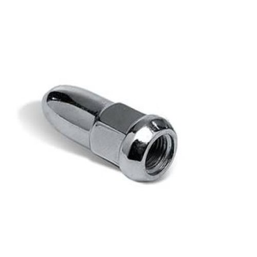 CHROME BULLET WHEEL NUT (EACH) 1/2    THREAD 1.75 TALL