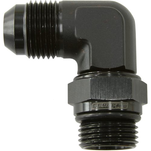 MALE -10 ORB 90 TO -8AN MALE  BLACK FULL SWIVEL