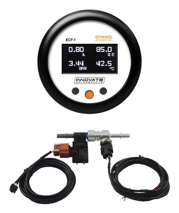 EFC-1 4-IN-1 GAUGE, ETHANOL % W/BAND AFR, FUEL TEMP & PRESS.