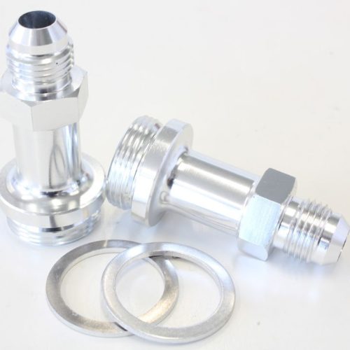 HOLLEY INLET FITTING -6AN     SILVER 7/8″ X 20 TO -6AN LONG