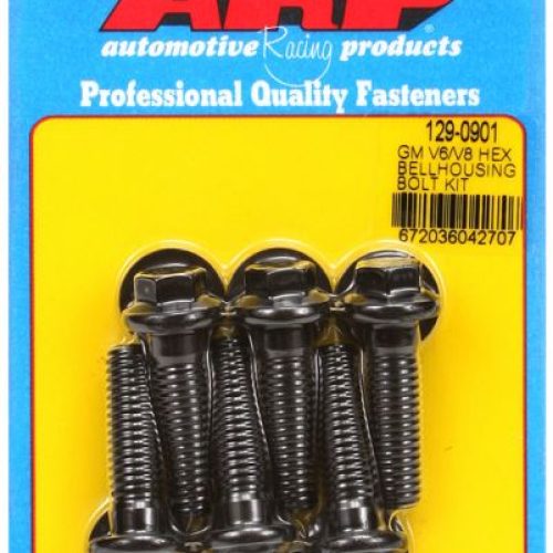 SB BB CHEV BELLHOUSING> BLOCK BLK HEX BOLTS 3/8-16 x 1.375″