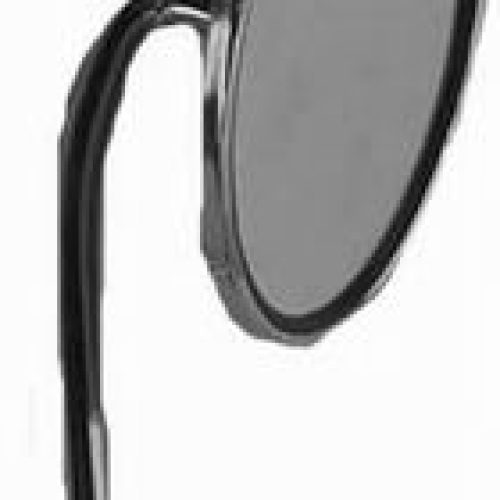 CHROME STEEL 4.5 MIRROR       FITS BOTH SIDES STRAIGHT ARM