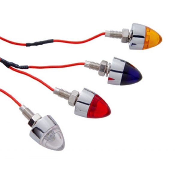 LIGHTED BULLET NUTS LED *CLEARCHROME       **PR**