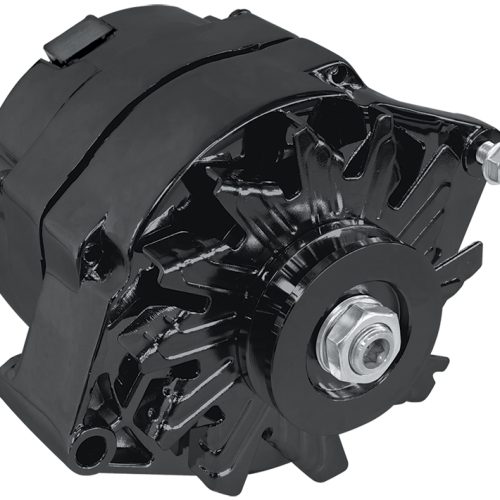 GM BLACK 140 AMP 1 OR 3 WIRE  CHEV STYLE ALTERNATOR