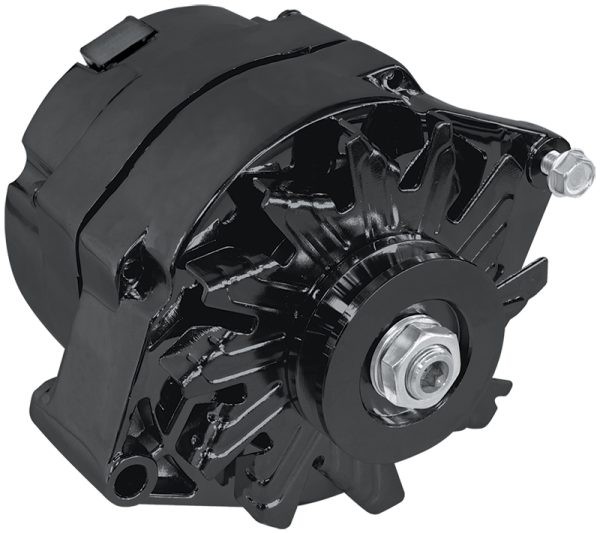 GM BLACK 140 AMP 1 OR 3 WIRE  CHEV STYLE ALTERNATOR