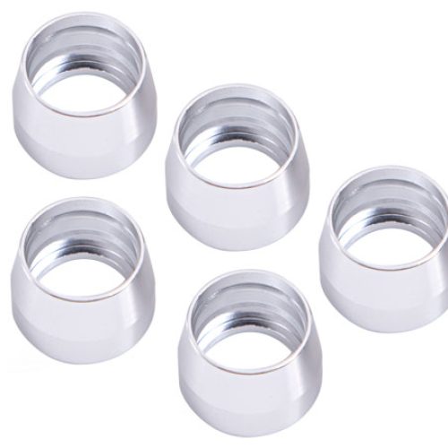 TEFLON ALLOY OLIVE INSERT -4ANSUIT TEFLON HOSE END -4AN 5PK