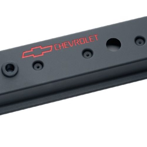 CAST VALVE COVERS, SBC TALL   87-ON, CENTRE BOLT, BLACK