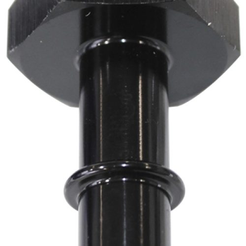 EFI FUEL FITTING -6 PUSH IN TO 5/16 MALE HARD TUBE Black