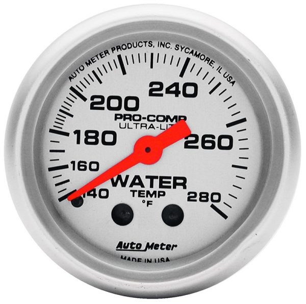 ULTRA-LITE 2-1/16" WATER TEMP 140-280°F, MECHANICAL, 6FT