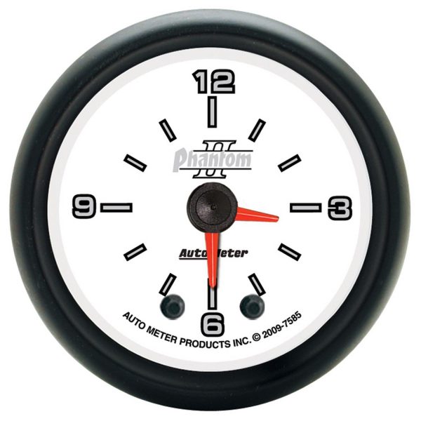 THROUGH DIAL HI-DEF CLOCK     PHANTOM II 2-1/16"