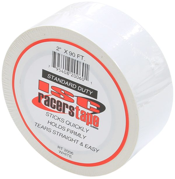 STANDARD DUTY TAPE WHITE      2" WIDE X 90FT ROLL