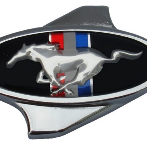 FORD AIR CLEANER NUT CHROME   WITH MUSTANG PONY LOGO