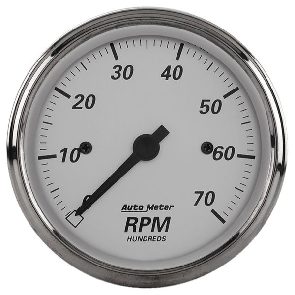 3-1/8" IN DASH TACHO, 7000RPM AMERICAN PLATINUM