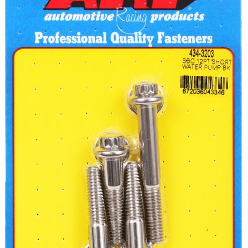 SBC W/PUMP BOLTS SS 12-PT     SHORT WATER PUMP, STAINLESS