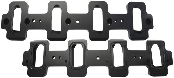 GM LS INTAKE ADAPTER CATHEDRALTO RECTANGLE HEAD, LSA CHARGER