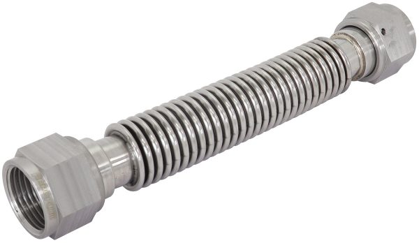 FLEXIBLE TURBO DRAIN HOSE S/S FEMALE 2 x -12AN 200MM LONG