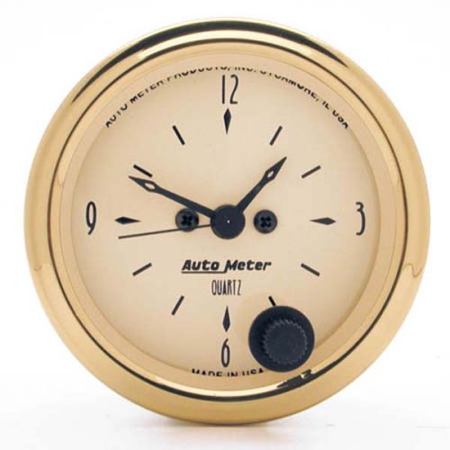 GOLDEN OLDIES ANALOG CLOCK    2-1/16″, QUARTZ MOVEMENT