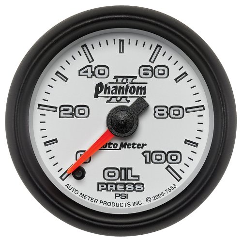 2-1/16 OIL PRESS, 0-100 PSI,  2-1/16 PHANTOM II