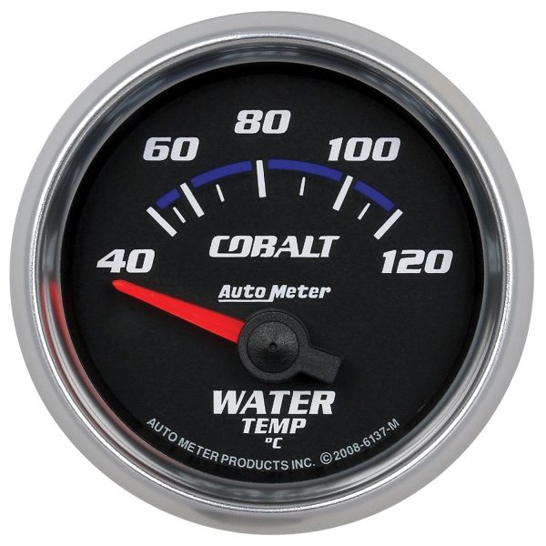 COBALT 2-1/16" WATER TEMP     40-120°C, SHORT SWEEP ELECT