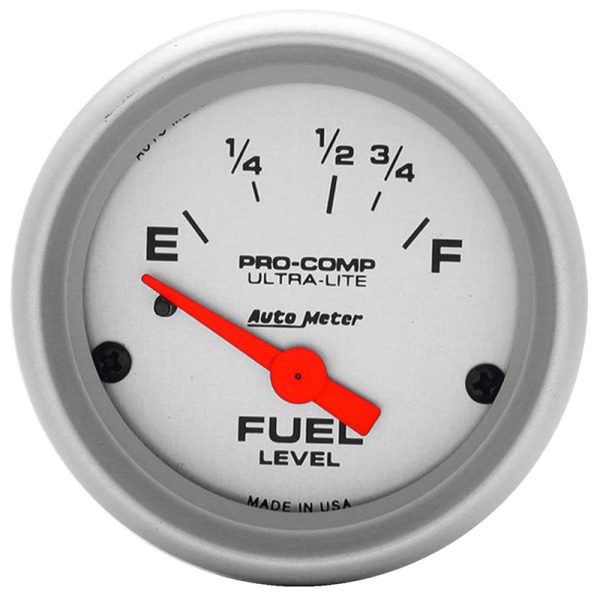 ULTRA-LITE 2-1/16" FUEL LEVEL 16-158 OHM, SHORT SWEEP ELECT