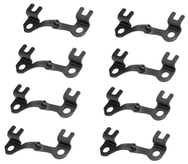 GUIDE PLATES, BBC, ADJUSTABLE RAISED, 3/8" P/ROD, 7/16" STUD