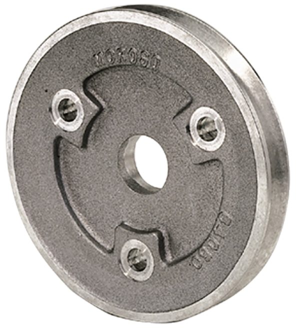 SBC 1V CRANK PULLEY, CAST ALUM5.25" OD, SHORT PUMP, 3-BOLT