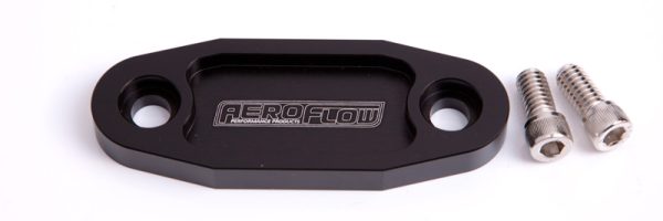 BILLET FUEL PUMP BLOCK OFF    BLACK SUIT 302 351C