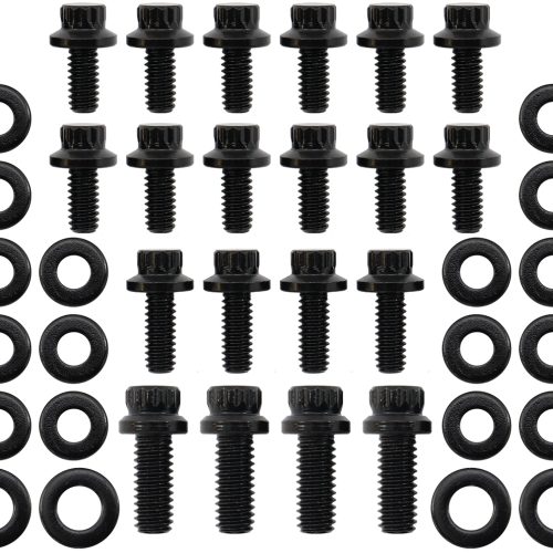 HOLDEN V8 OIL PAN BOLT        KIT 12 POINT BLACK 253 308 304