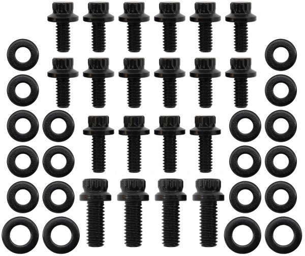 HOLDEN V8 OIL PAN BOLT        KIT 12 POINT BLACK 253 308 304