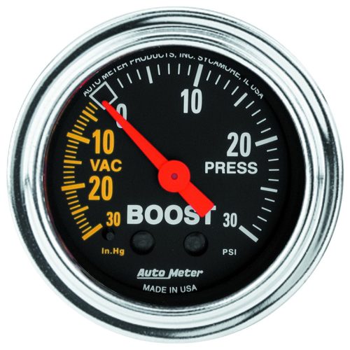 TRAD CHROME 2-1/16″ BOOST/VAC 30IN/HG-30PSI, MECH, 10FT
