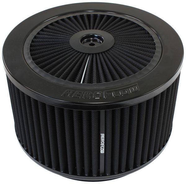 9" X 4" FULL FLOW ASSEMBLY    7-5/16" FLAT BASE BLACK COTTO