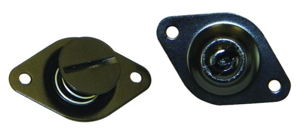 DZUS FASTENER, STEEL, BLACK   LARGE HEAD, 7/16" x .550" (10)