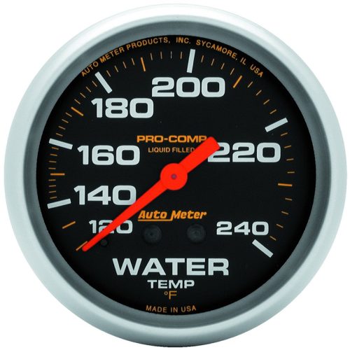 PRO-COMP 2-5/8 WATER TEMP 12FT120-240°F, LIQUID FILLED MECH