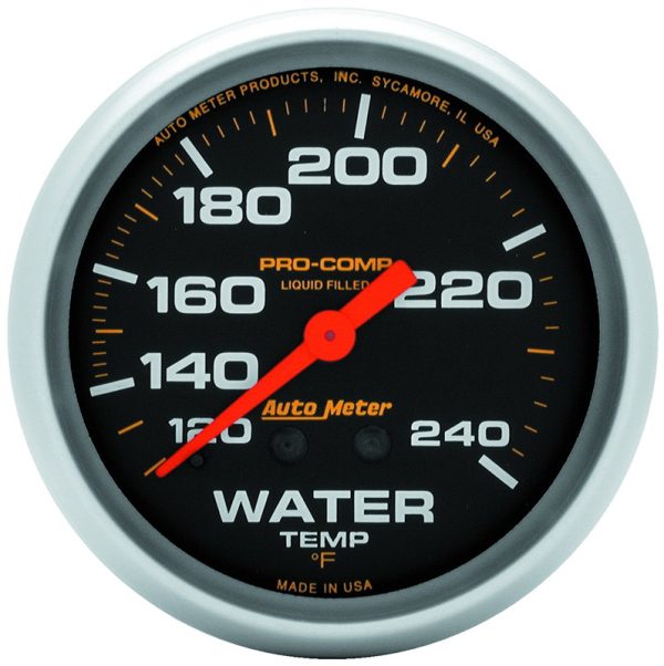 PRO-COMP 2-5/8 WATER TEMP 12FT120-240°F, LIQUID FILLED MECH